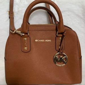 Michael Kors Saffiano Leather Small Satchel